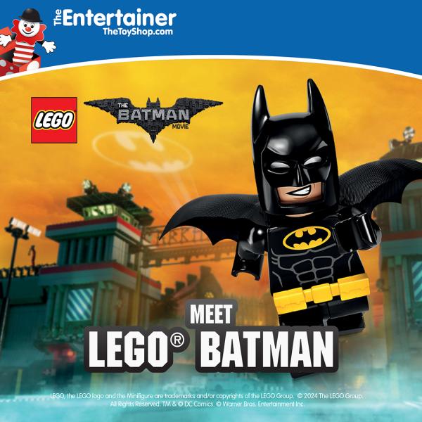 Meet LEGO Batman today at The Entertainer between 10am and 4pm!