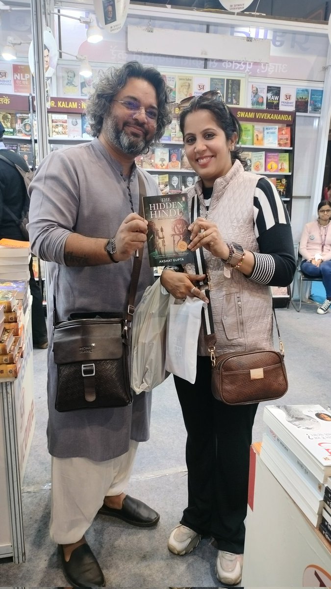 Met famous author #akshatgupta 
@WorldBookFair