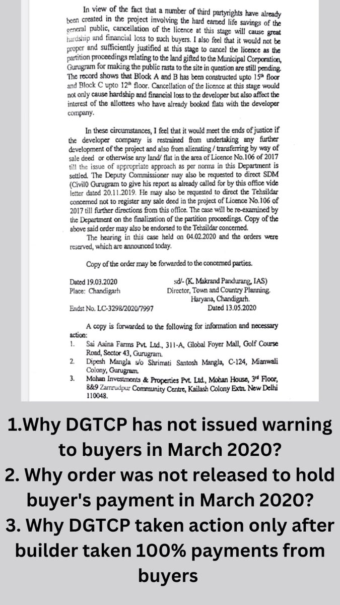 Mahira Sector 68 Gurgaon Buyers(Victims of PMAY) tweet media