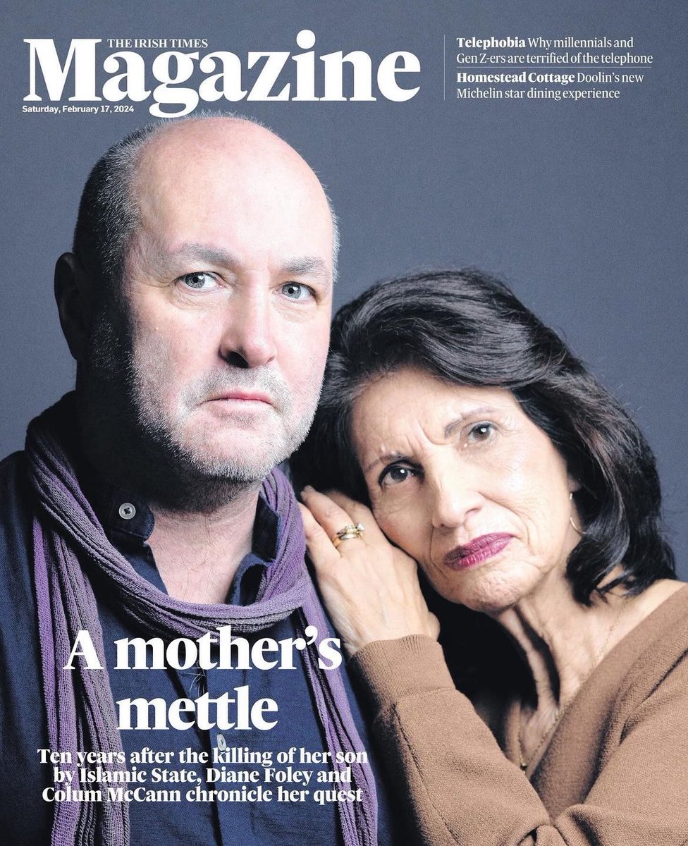 Brilliant pieces in today’s @IrishTimes Magazine from @KeithDugganIT @mcdigby @parkinsbrea and more. Colum McCann in interview, the joys of a Michelin ⭐️ for @robbiewmc at Homestead Cottage, The Bishop’s Buttery in review, 🔥 advice from @roemcdermott & more. In shops today😊🗞️