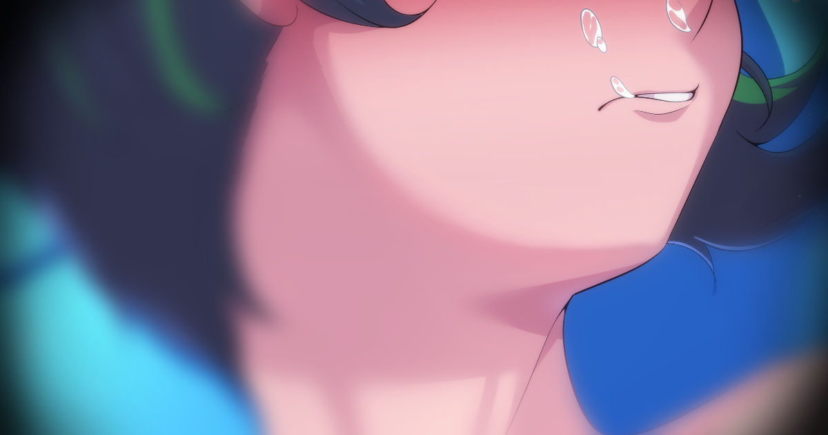 Incoming: From the surface of the swimming pool, a shape is visible in the bottom. It resembles that of a person. Who could it be...? Find out early on my Fanbox! ouo)/
