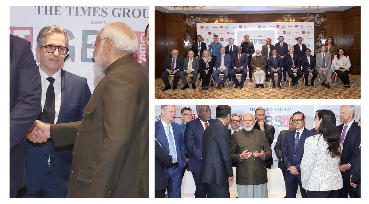 It was my privilege to engage with Hon'ble Prime Minister Shri Narendra Modi Ji of India — a nation projected to ascend as the world's third-largest economy by 2027. His address at The Times Group Global Business Summit 2024 was a testament to India's burgeoning economic