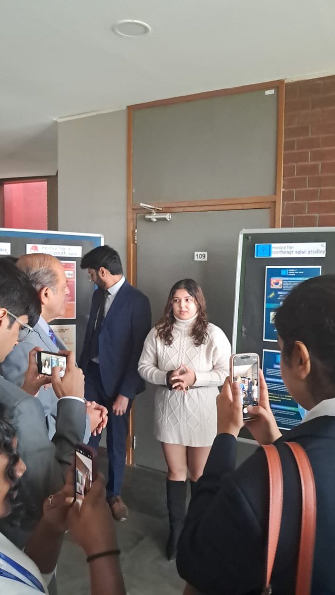 C4NEAS's tweet photo. Dignitaries such as @lakshmiunwomen Ambassador Sujan R Cheney and Professor Mahendra P Lama graced the occasion with their presence and witnessed an elaborate photo exhibition by #cneas #internationalaffairs #internationalrelations #globalpolitics #Diplomacy https://t.co/kQcNoxd7zl