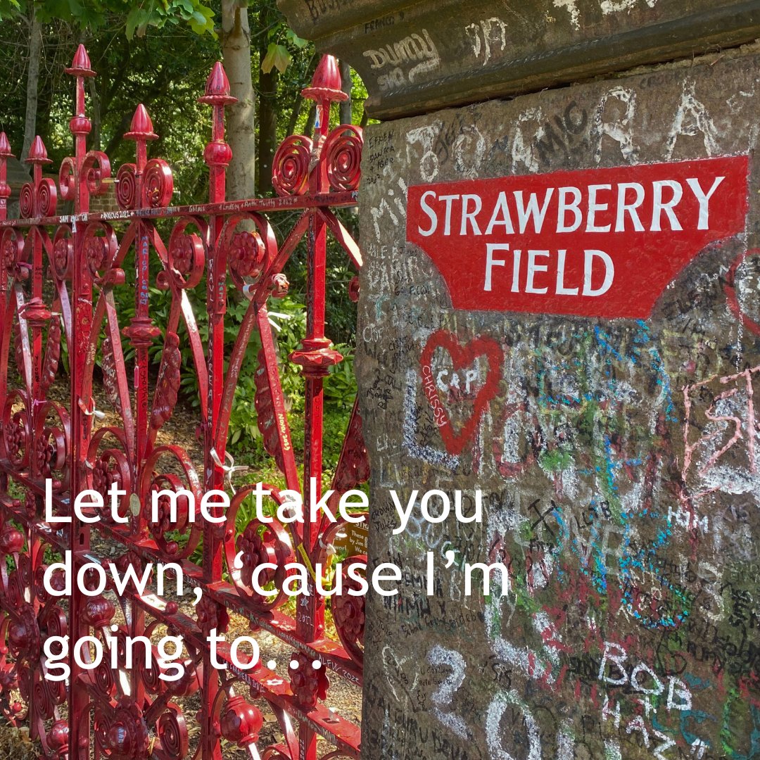 #OnThisDay in 1967, 'Strawberry Fields Forever' was released in the UK. Have you visited Strawberry Field? Let us know! #StrawberryFieldsForever #PennyLane #Beatles