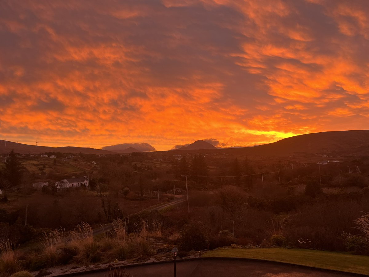 Incredible sky this morning in #Donegal #NoFilter