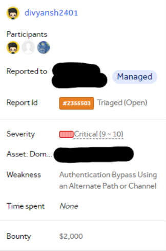 divyansh2401's tweet photo. 1/ Yay, I was awarded a $2,000 bounty on @Hacker0x01! https://t.co/uWCJApjUKc #TogetherWeHitHarder #bugbountytips #bugbountytip #pentest #pentesting #CyberSecurity #appsec 

How did I find this Zero Day? > 2/ https://t.co/mWyNSXxZyz