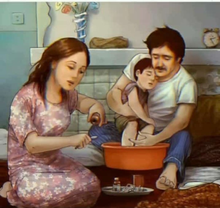 Remember this feeling
' nobody on earth can ever love you More than your parents'❤
#parentslove