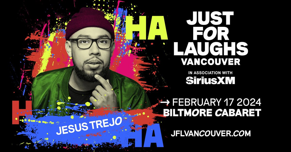 Excited to take part in @jflvancouver starting tonight! Saturday, Feb 17th 7:30PM — Rio Theatre (opening for @raficomedy) 9:30 PM — Biltmore Cabaret (Running my new hour) Sunday, Feb 18th 9pm — Sunday - Rio Theatre (opening for @raficomedy) #JesusTrejo #Comedy #JFLVAN2024