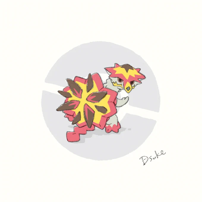 No.0776 バクガメス#ポケモン #pokemon #fanart 
