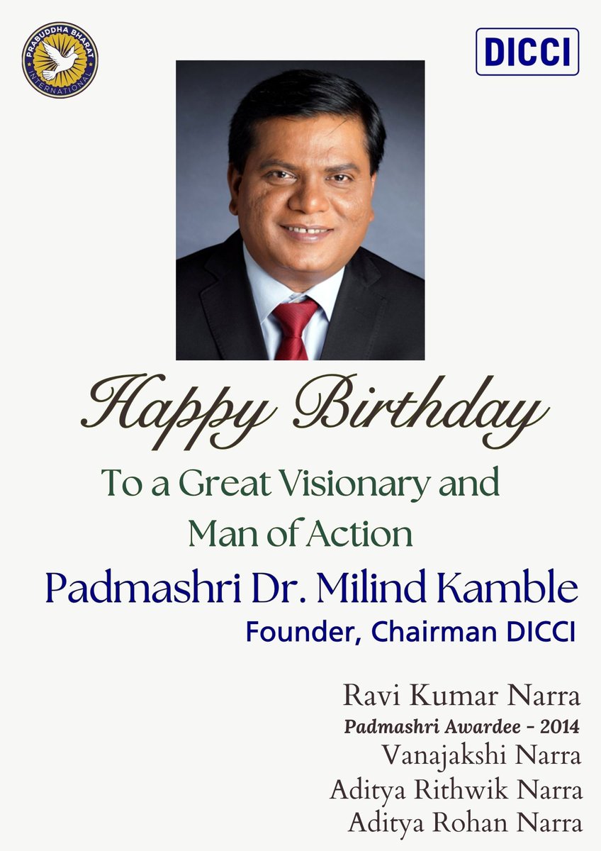 Happy Birthday Dear Milind Kamble Sir.