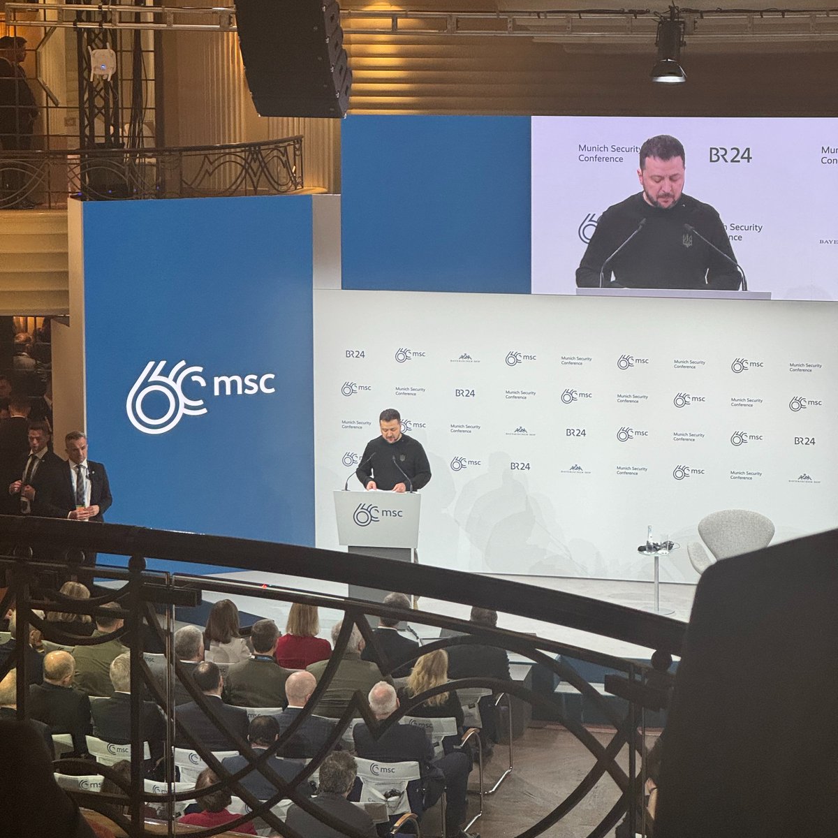'Ukrainians have been holding for 724 days. Would you have believed, 723 days ago, that this was even possible?' — 🇺🇦 President @ZelenskyyUa at #MSC2024