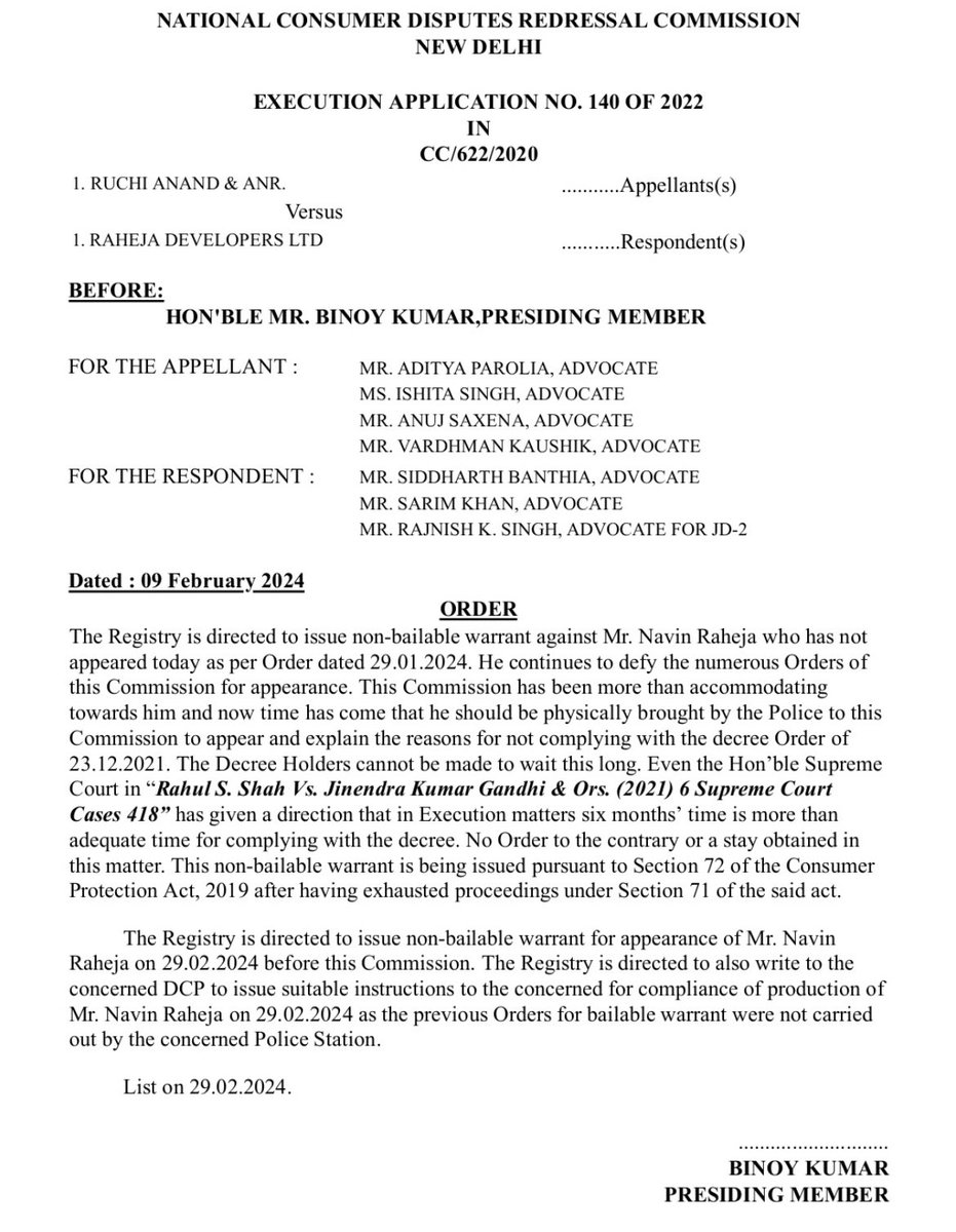 Madhawk2's tweet photo. @PMOIndia @DelhiPolice NBW issued against @navinraheja2 Navin Raheja of Raheja builders but he keeps flaunting his relationship with @HardeepSPuri to ensure no action is taken by police ! When will we tax paying/voting homebuyers get justice from our ministers and @cmohry https://t.co/8Z6g9liZNw