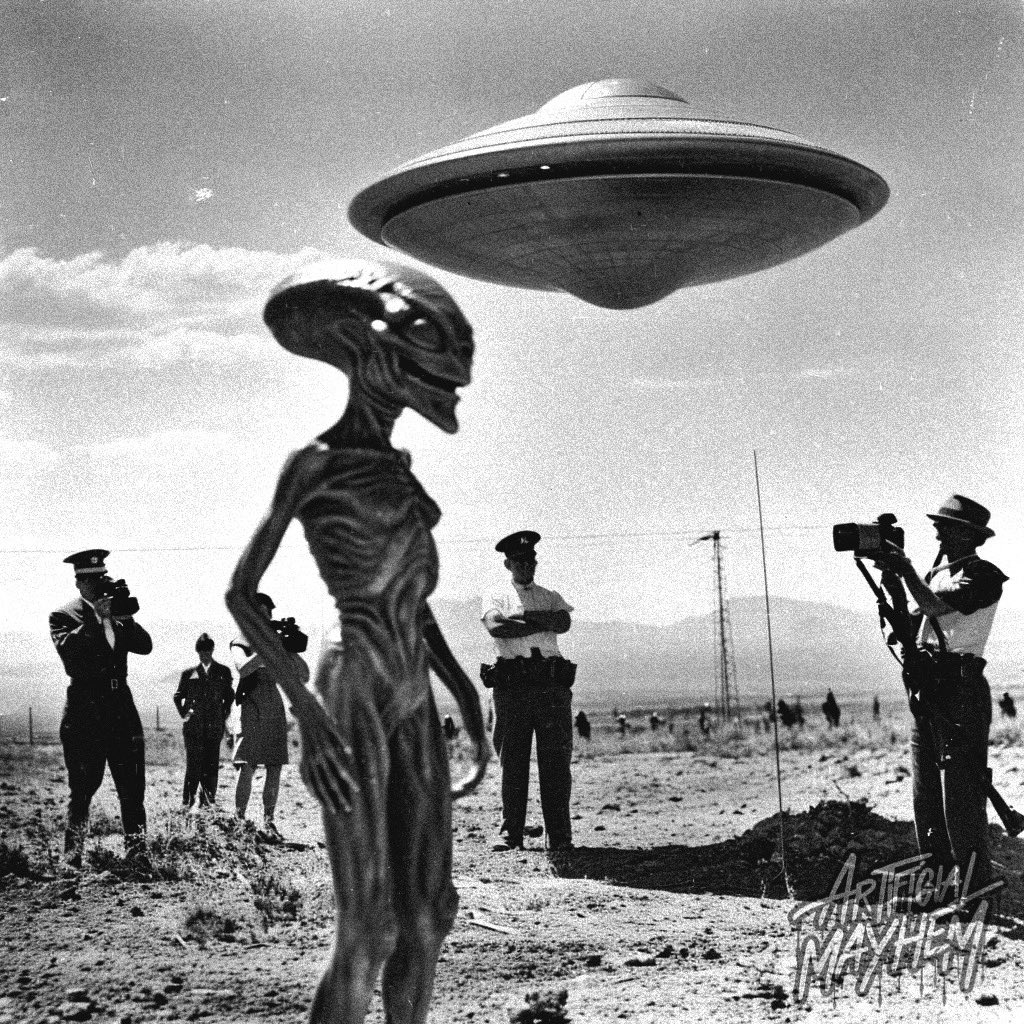 A Visitor

#aliens #ufo #area51 #flyingsaucer #vintagephoto