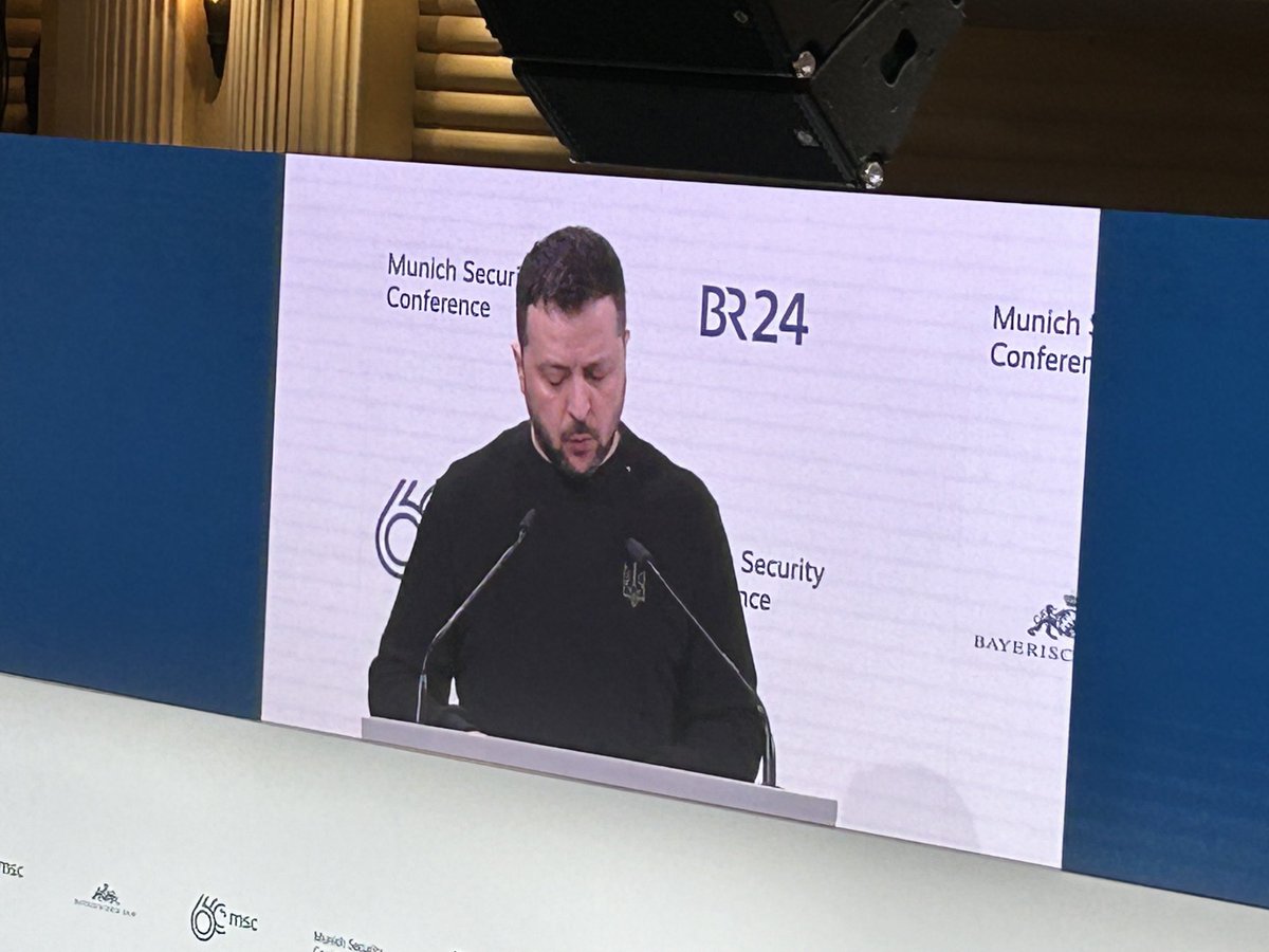 Präsident Zelensky: „please don‘t ask us when the war ends, please ask you why Russia can still be so strong?” #msc2024