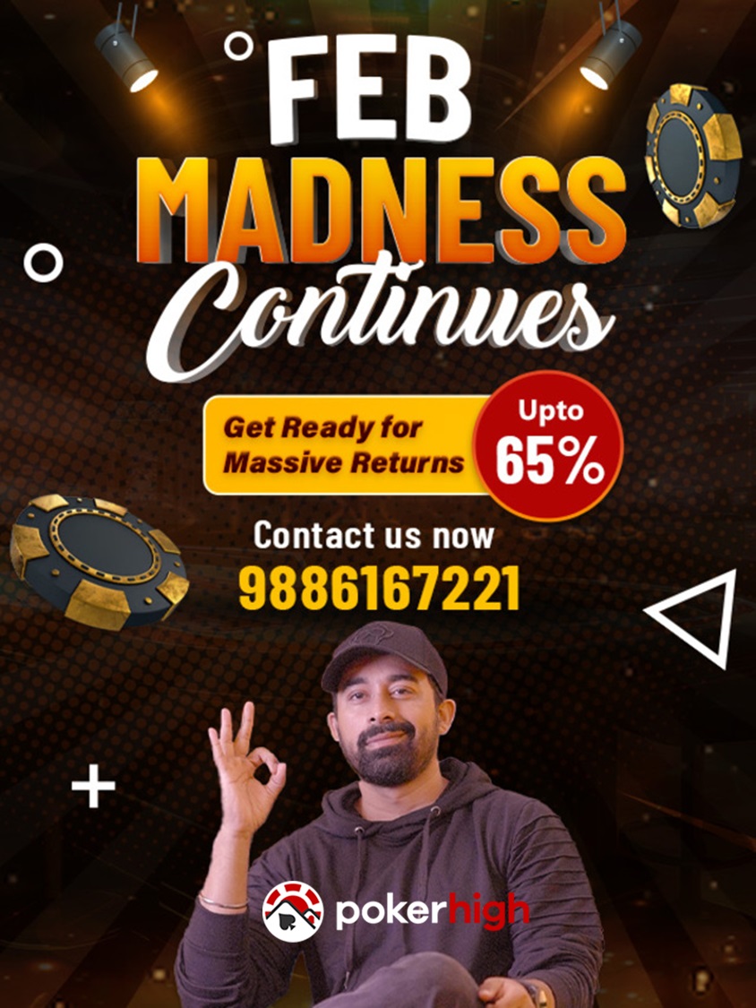 Get in on the action! Play poker with us and enjoy our exclusive weekend offer. The more you play, the more you earn. It’s a win-win!  

pokerhigh.com/promotions/feb…

#Poker #PokerIndia #PokerHigh #PokerLife #CashBack #Pokeronline