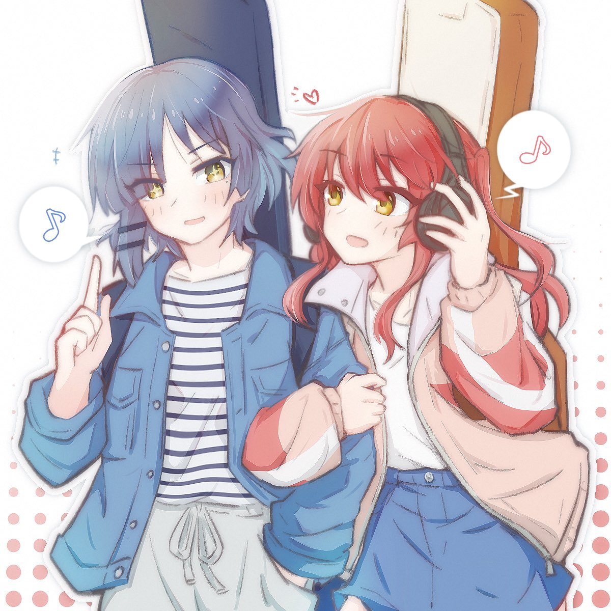 喜多郁代 ,山田リョウ 「#リョウ喜多  」|ヤカゼ YKZのイラスト