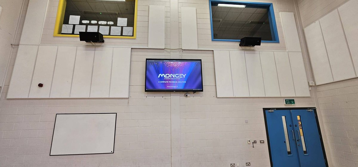 MongeyAV's tweet image. Photos from a recent Assembly Hall PA &amp;amp; Display Installation by the Mongey Communications team

To upgrade your meetings and events contact us via the link in Bio!

#mongeycommunications  #AVinstallation
#audiovisual