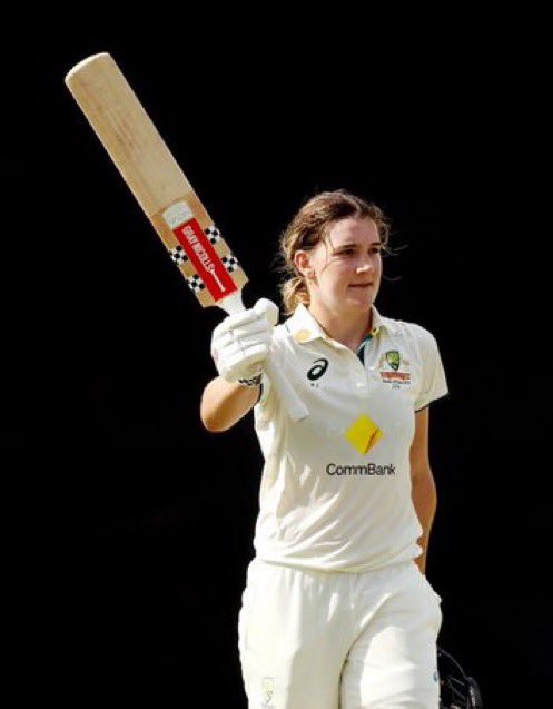 All over Aussies win the Test Match!👊
Annabel Sutherland Score a double Hundred and take five wickets in women’s Test match.
Top performance ☑️
#AUSvSA #Cricket #TestCricket