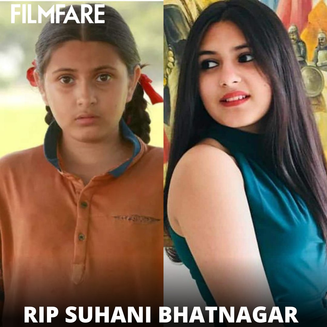 #Dangal actress #SuhaniBhatnagar has reportedly passed away at the age of 19. 

We extend our deepest condolences to her loved ones during this difficult time.
