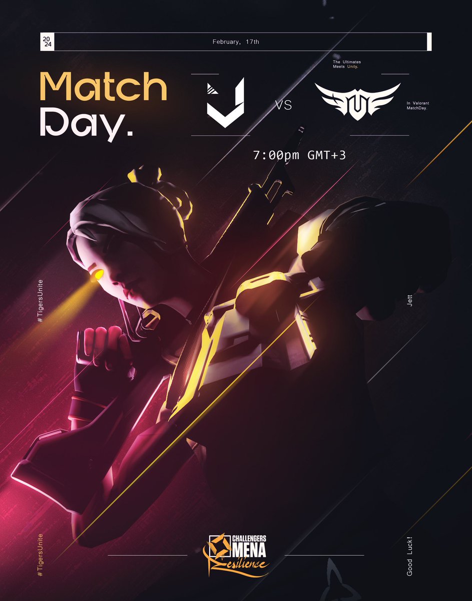 Today Saturday, we kick off Split 1 VRL 2024!

Round 1: VS <a href="/TheUltimatesgg/">The Ultimates</a> (BO3)

⏰: 7:00 pm KSA (GMT+3)
📺: twitch.tv/valorantesport…

Grab your friends, snacks and tune in cheer for our UNT Tigers! #WeAreTheSeekers #ChallengersMENA #UNT #TIGERS