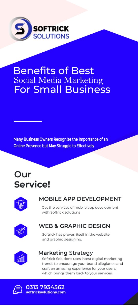 softriksolution's tweet photo. 𝐁𝐞𝐧𝐞𝐟𝐢𝐭𝐬 𝐨𝐟 𝐁𝐞𝐬𝐭 𝐒𝐨𝐜𝐢𝐚𝐥 𝐌𝐞𝐝𝐢𝐚 𝐌𝐚𝐫𝐤𝐞𝐭𝐢𝐧𝐠 𝐟𝐨𝐫 𝐒𝐦𝐚𝐥𝐥 𝐁𝐮𝐬𝐢𝐧𝐞𝐬𝐬
𝗩𝗶𝘀𝗶𝘁 𝗼𝘂𝗿 𝘄𝗲𝗯𝘀𝗶𝘁𝗲: https://t.co/x84YjRyYdo
𝗖𝗼𝗻𝘁𝗮𝗰𝘁 𝘂𝘀: info@softricksolutions.com
#SoftrickSolutions #onlinebusiness #business #ecommerce #linkedin https://t.co/RC6HX7w349