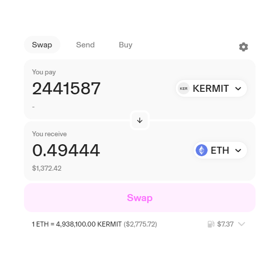theschnerg's tweet photo. received $KERMIT airdrop https://t.co/AJGKp0m5KP https://t.co/DQLzTA9pQs