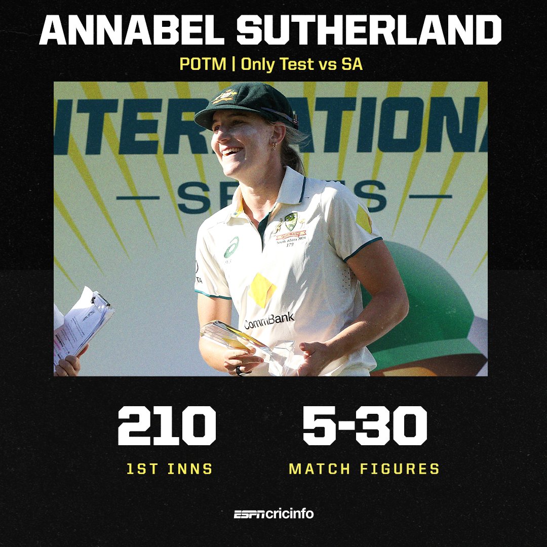 Annabel Sutherland, what a talent 🎖️

#AUSvSA