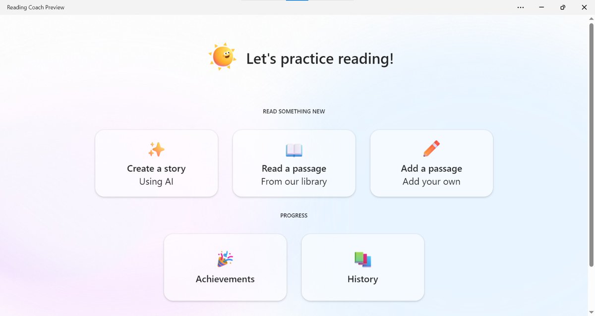 rpcksa's tweet photo. جرب برنامج مدرب القراءة Reading Coach كبرنامج مستقل مجاني من خلال متجر ميكروسوفت او المتصفح,
مدعم بالذكاء الاصطناعي
اكتشف متعة القراءة مع ابناءك
#Reading_Progress
@moe_gov_sa
@Microsoft_Saudi
@microsoftgulf
@MicrosoftEDU
@MicrosoftTeams
@abeermehdar
@gratitude_6
@mtholfsen https://t.co/KrDMJmHIDn