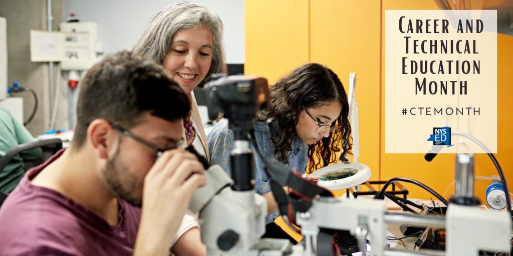 NYSEDNews's tweet photo. Did you know? CTE places a strong emphasis on hands-on skills alongside academic knowledge, creating well-rounded individuals. #CTEMonth #CTEisEssential https://t.co/0qNTwmUyni
