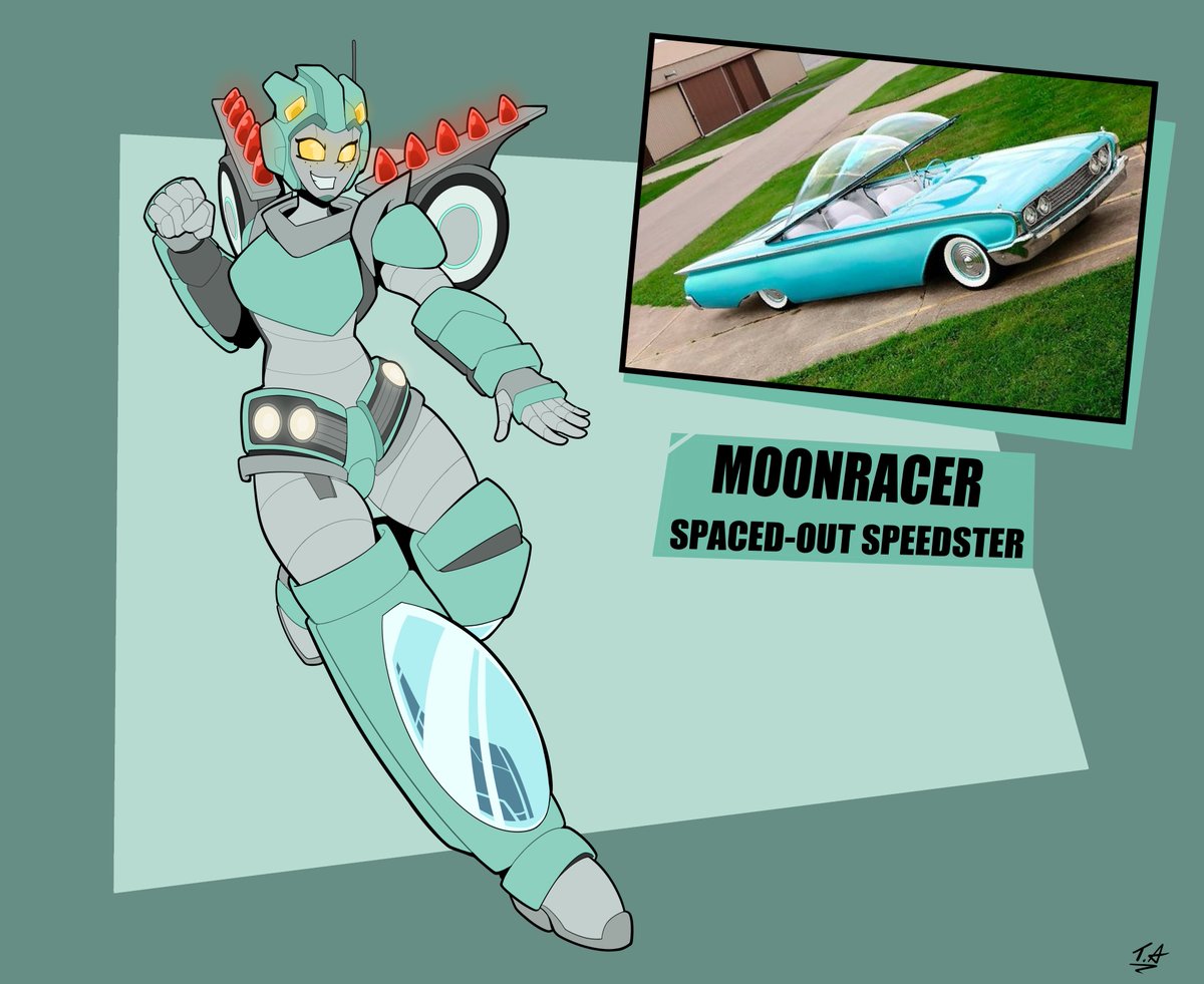 TerminusArtwor1's tweet photo. I may or may not have forgotten to post this when I finished it, but here's my version of Moonracer. My retro-futuristic racer. https://t.co/mNRSb0WDVT