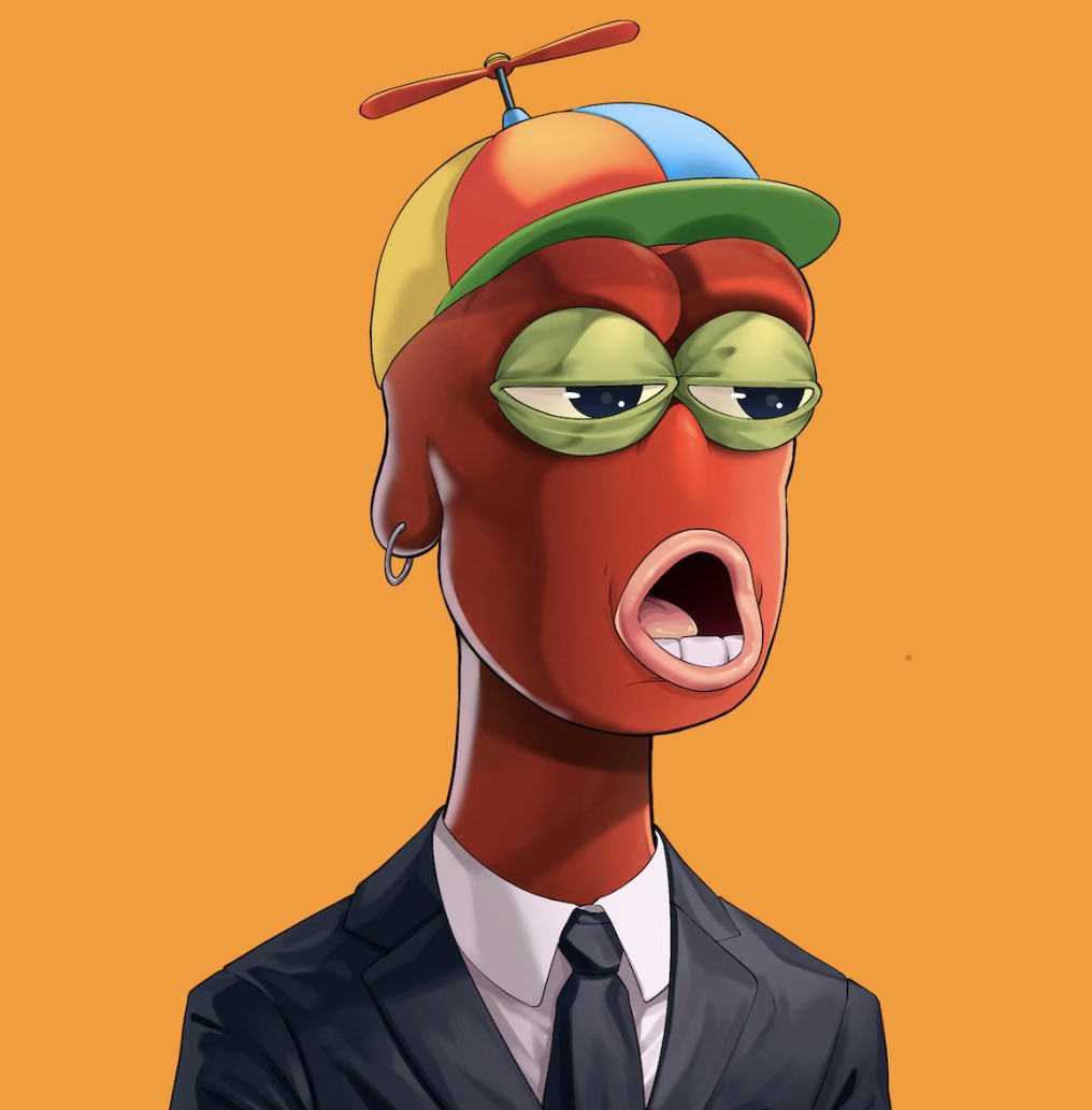 Just in case y’all forgot. I still love my frogs <a href="/RareApepesNFT/">Rare Apepes</a> 

This is definitely on of my favourites 🐸