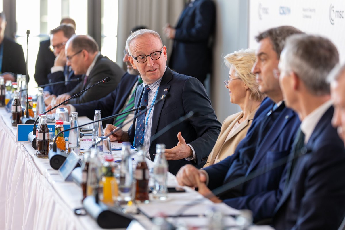 Excellent discussion on the challenges facing the allies in Ukraine with @vonderleyen @jensstoltenberg @SenDanSullivan and our host @Markus_Soeder during the @CSU Transatlantic Forum- the traditional Transatlantic kickoff event of the @MunSecConf #MSC2024