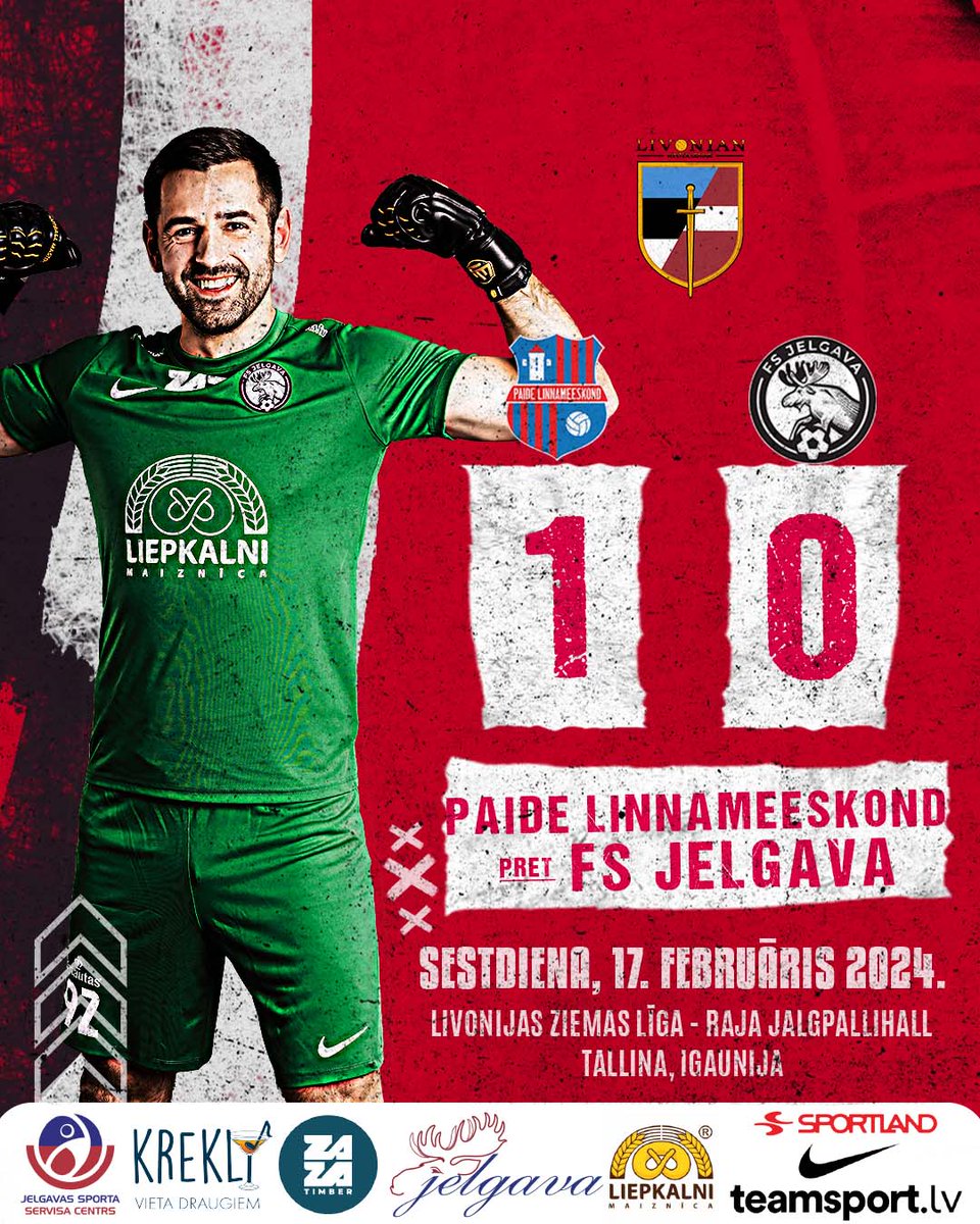 fsjelgava's tweet photo. Neizdodas atspēlēties, neskatoties uz daudzām labām iespējām.
#LZL #fsjelgava #PaideLinnameeskond #futbols https://t.co/aSZdyiEAsE