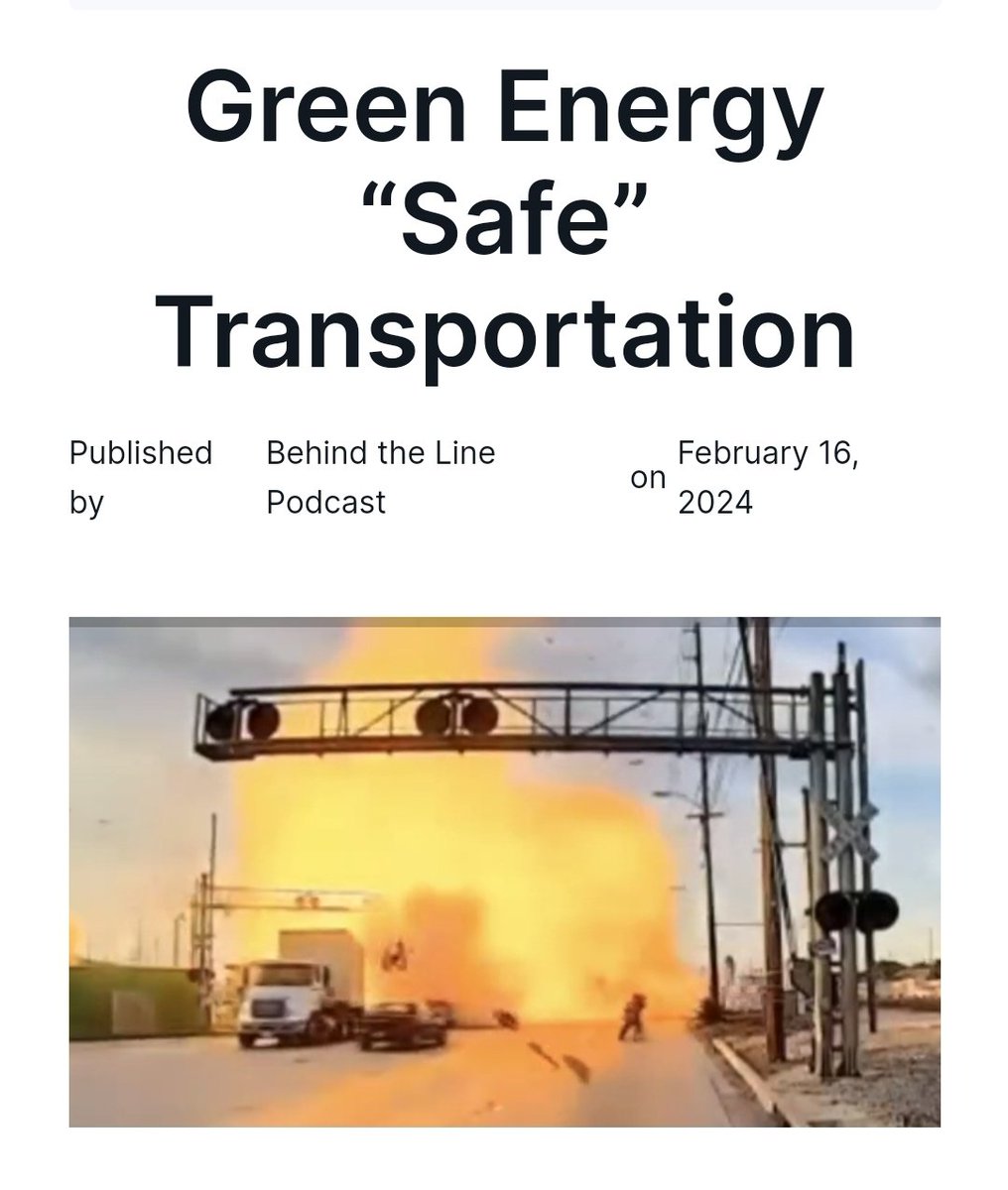 Green Energy “Safe” Transportation

#democrats #bidenomics #greenfuture #greenenergy #climatepolicy #democratsdestroyamerica

…helinewa929610980.files.wordpress.com/2024/02/screen…
