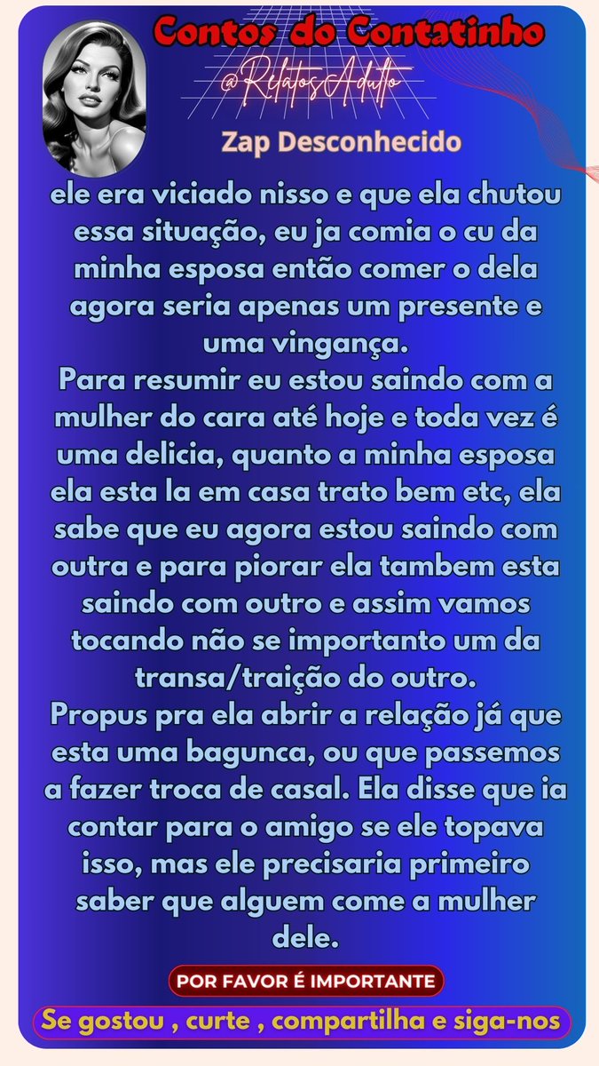 relatosadulto's tweet photo. Zap desconhecido #wife #esposa #infiel #moto #traiçao #traido #hotwife #novinha https://t.co/AdOVOM4YlC