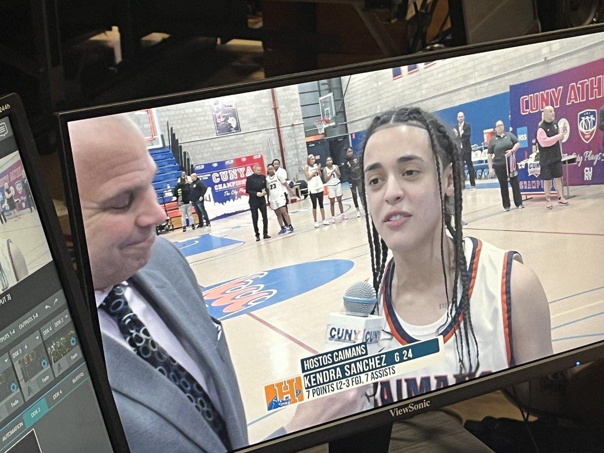 Hostos X 2️⃣‼️ 

Always happy to rep the student-athletes of #NYC — here in our tenth-straight season of @CUNYAC Championships‼️🏀🏆

#NYC #CUNYCHAMPS #TheCityPlaysHere  #LinacreMediaOnTV 🗽🏆🎥📺🎛🎙🇺🇸
