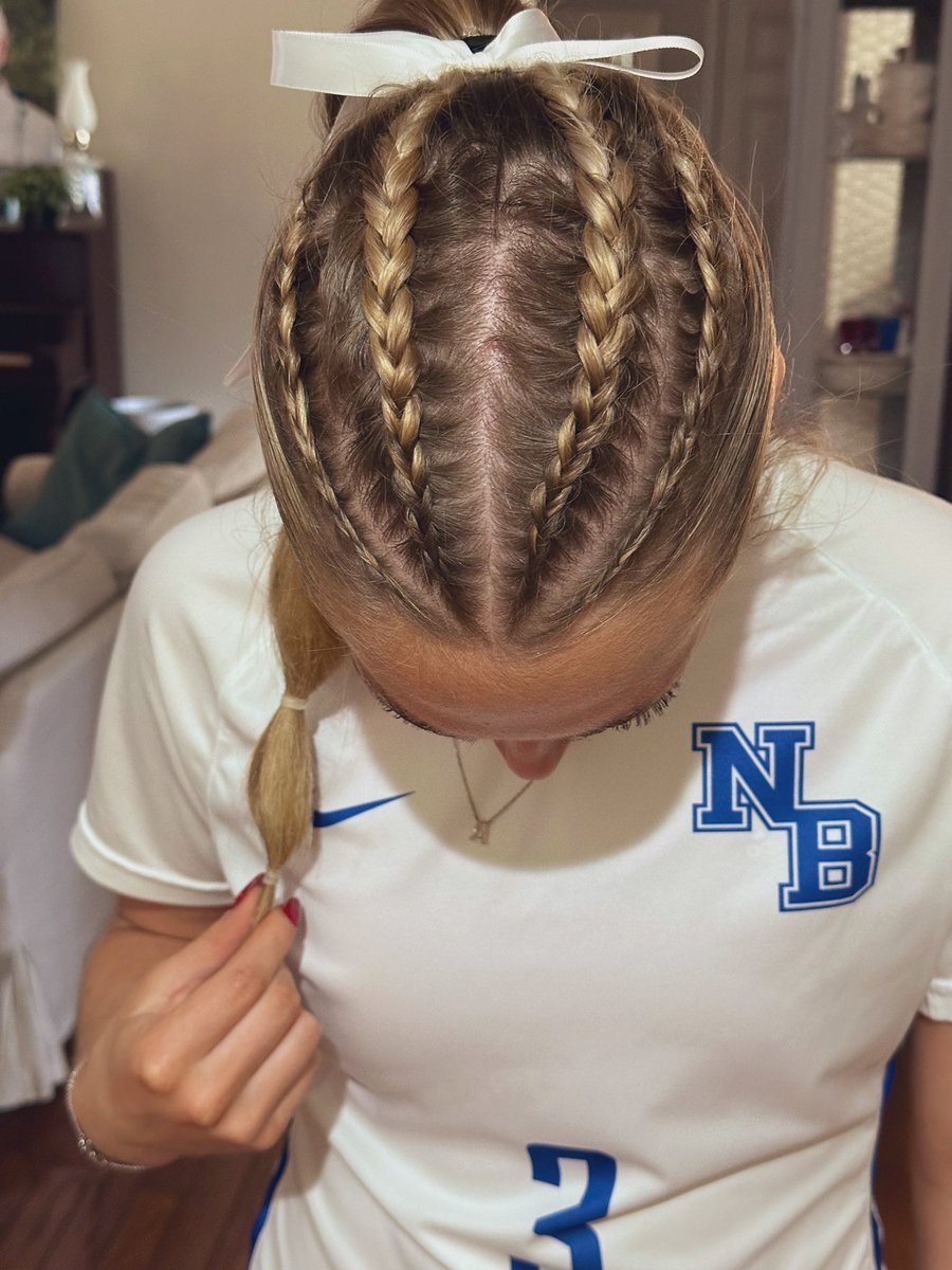 Last night’s #gamedayhair was all braids and bubbles 🫧 - rest and recovery today before #GATalentID.