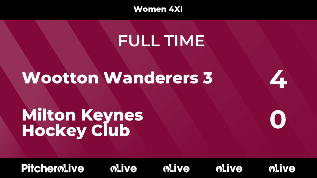 FULL TIME: Wootton Wanderers 3 4 - 0 Milton Keynes Hockey Club
#WOOMIL #Pitchero
mkhockey.co.uk/teams/148187/m…