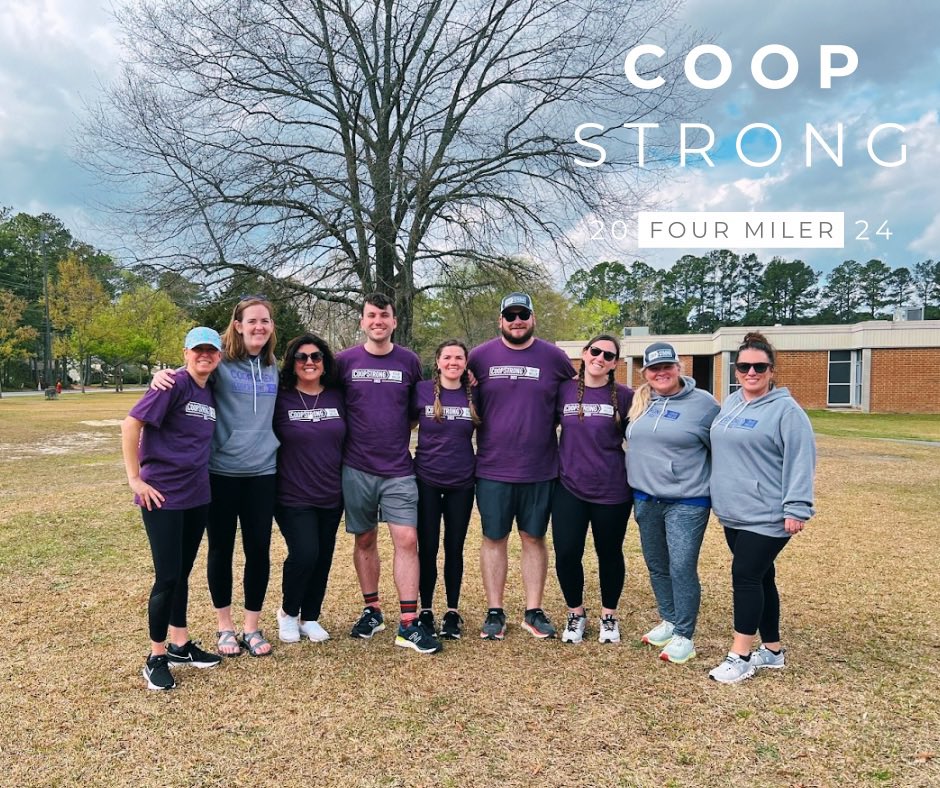🌟Just FOUR weeks until the FOUR miler! 🌟
We would love for you to join us!

Register at runsignup.com/coopstrong