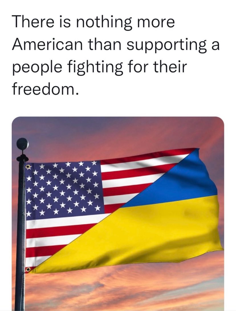 I am an American and I support Ukraine. 
Always.
#MoscowMikeJohnson is holding America hostage.