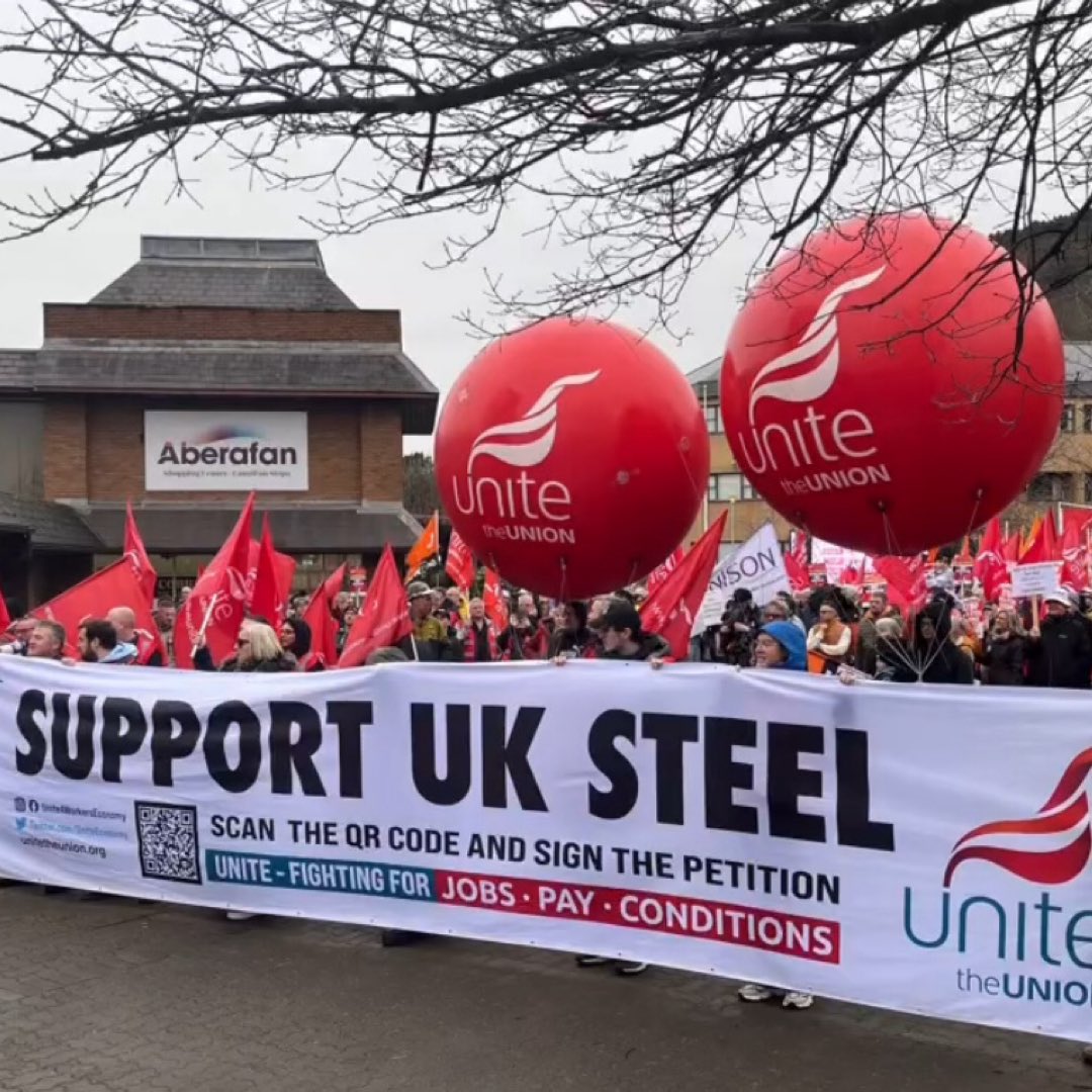 unitetheunion's tweet image. “The time for begging is over. Now is the time for action. Now is the time for us to fight with everything we have. Fight for our communities and fight for #UKsteel.

👉🏼 Unite leader @UniteSharon speech at #PortTalbot steel rally UniteSharon 

unitetheunion.org/news-events/ne…