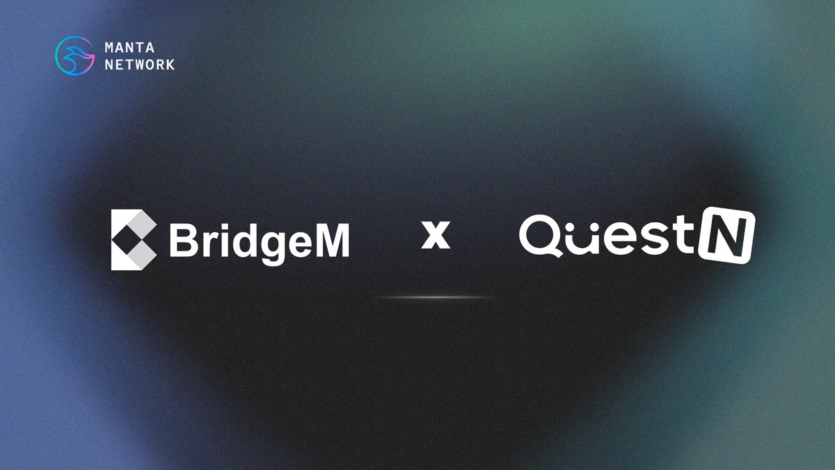 BridgeM_io's tweet photo. 🎉$100 #Giveaway reward from #BridgeM with @QuestN_com.

👉Conquer &amp; earn now:
https://t.co/Ezqt4vHf26

😎Not only will the winners receive USD rewards, but they will also be getting upcoming IDO Beta #Whitelist.

#WhitelistGiveaway #Giveaway #Airdrops #MantaPacific #questn https://t.co/pmtXdWTCJc