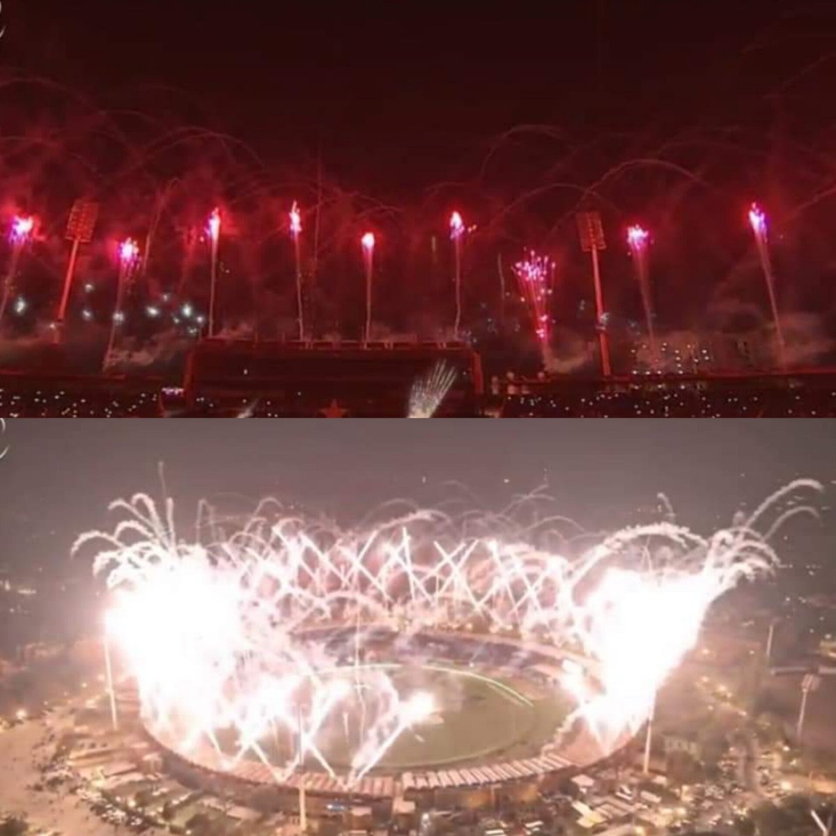PTI celebrating Election victory in Lahore Gaddafi Stadium