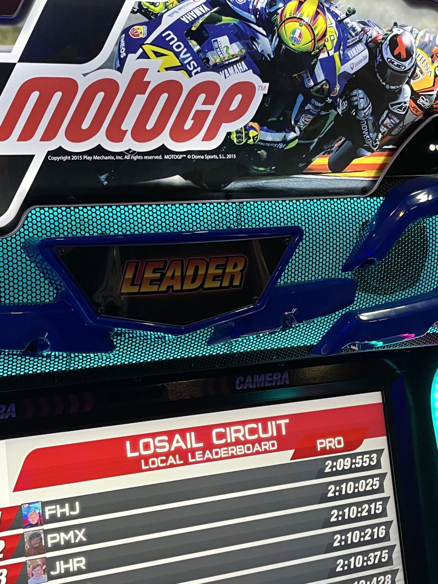 lukemac17842492's tweet image. ⁦@HollywoodBowlUK⁩ #motogp #fastlap #letsgo #topspeed #playmechanix #leader #losalcircuit