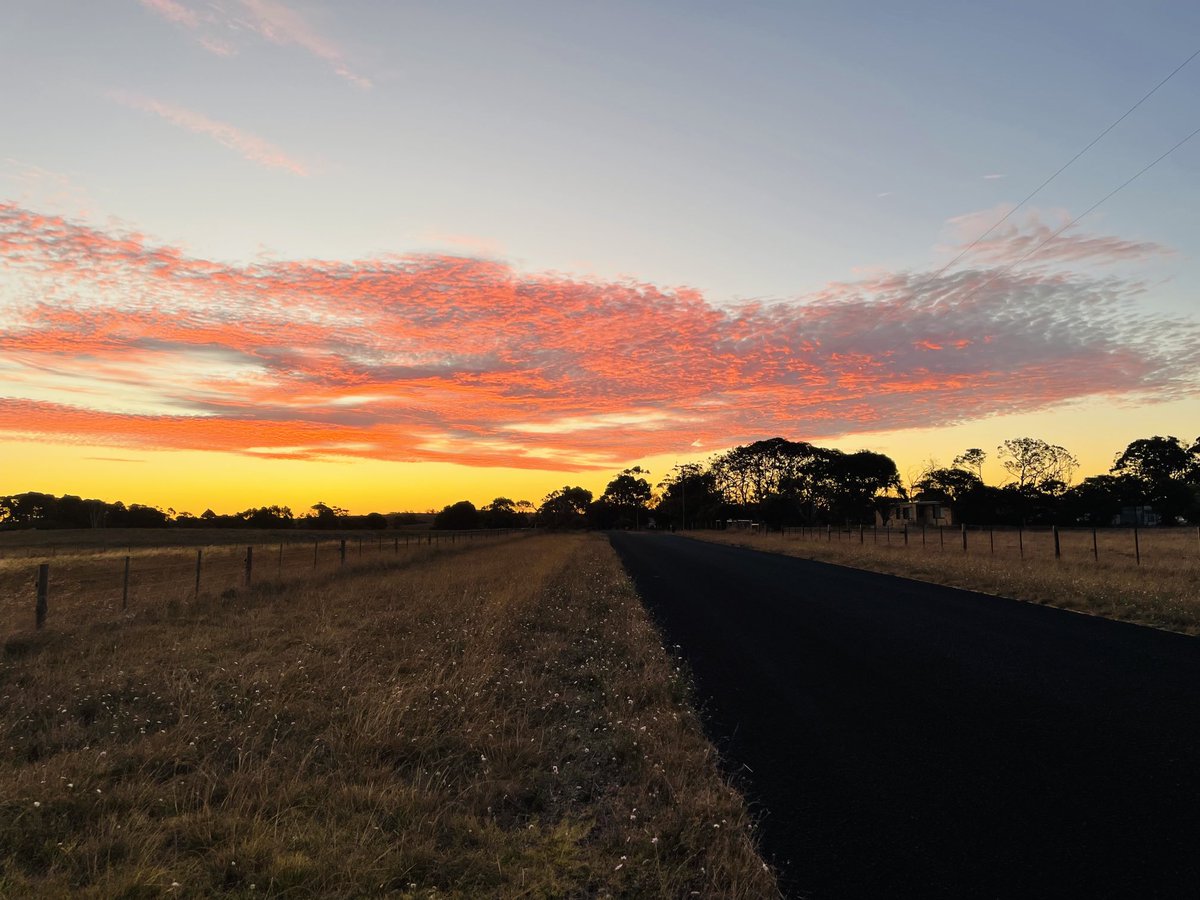 Long deserted roads & sunsets 2 of my #FavoriteThings #Sunset #FarmLyfe #Blessed ♥️💋🥰😘❤️‍🔥