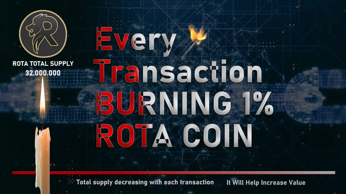 TokenRota's tweet photo. #ROTA COIN #Tokenomics  Every Transactions #burning 1% ROTA #Coin 2% #Holder #distribution  32.000.000 #Total #supply  This #Monday Buy #LATOKEN #Exchange #Binance📷 #Coinbase #Airdrop #tokens #cryptocurrency #CryptoNews #Toobit #DeepCoin #Traders #invest https://t.co/Rjjvjw2BbS