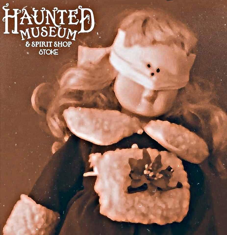 At our Museum we own over 450 documented haunted artefacts including the original front door from 30 East Drive, personal belongings of Ed and Lorraine Warren &amp; much more from cases &amp; renowned locations from around the world all on display ONLY at our Museum  #hauntedmuseumstoke