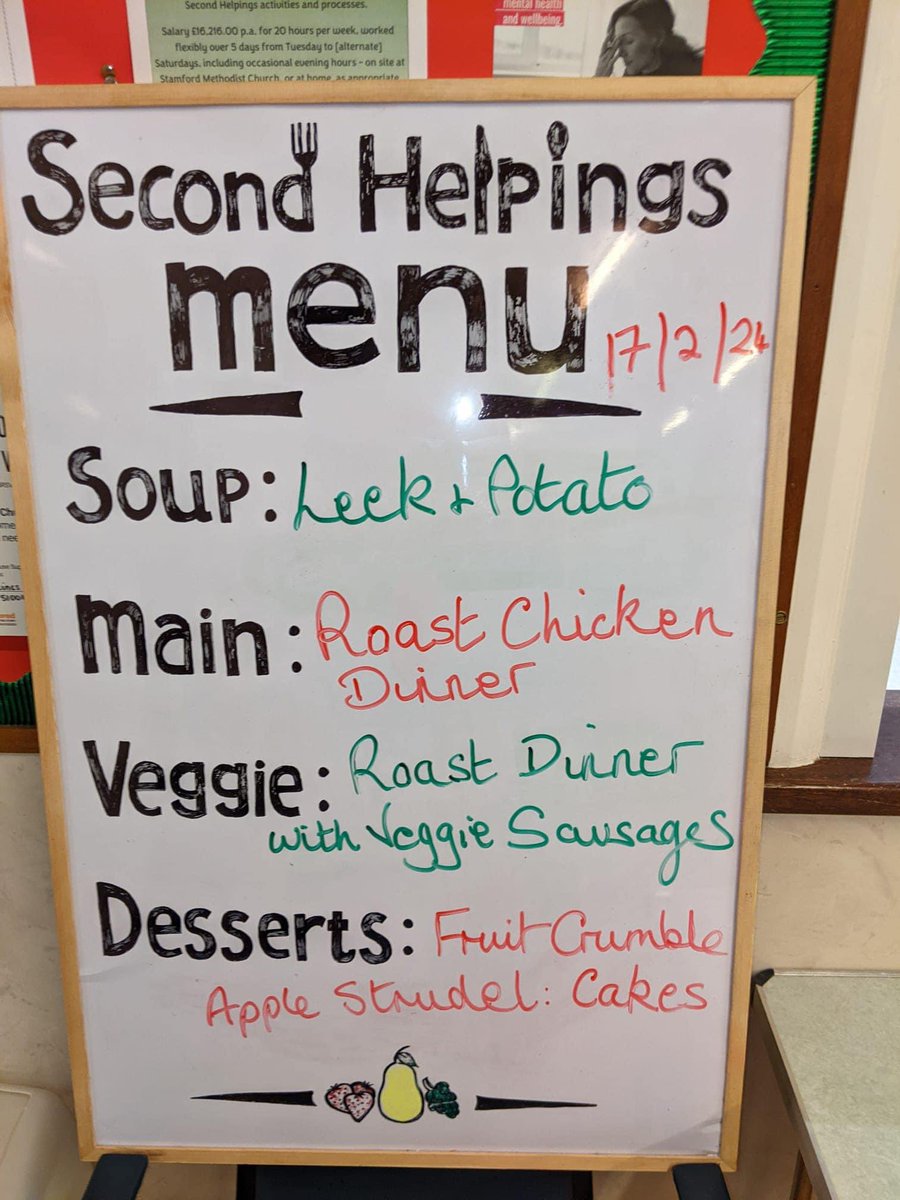 Head down to Barnhill Methodist Church between 12-2pm and help yourself to this delicious 3 course meal - all on a Pay as you Feel basis!

The pantry if also open from 10.30. We had a delivery from the amazing Magnavale last light and so our freezers are full

See you soon!