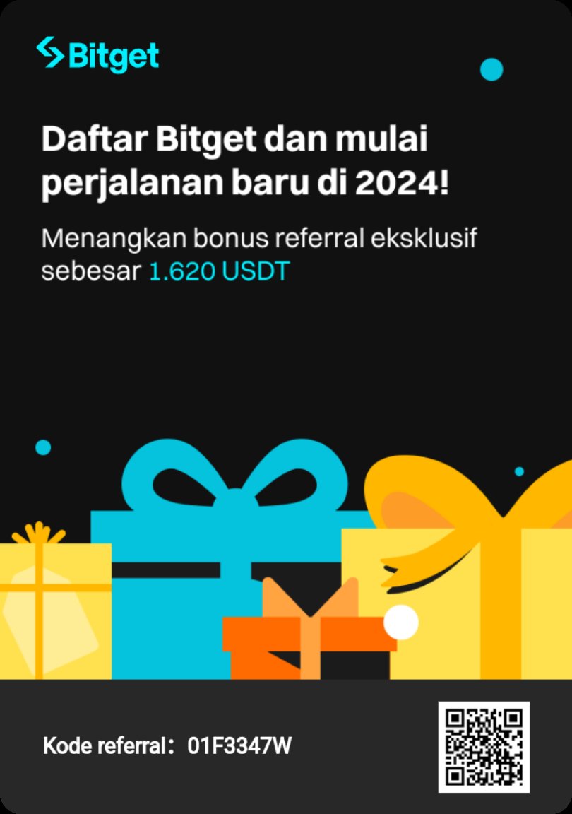 andrepw87's tweet photo. Daftar ke Bitget untuk mendapatkan kotak misteri 1600 USDT dan bonus referensi eksklusif 20 USDT. Selain itu, Anda bisa mendapatkan hadiah selamat datang senilai hingga 1000 USDT!
https://t.co/28a7VxKSXH https://t.co/3rZaouJ7ay