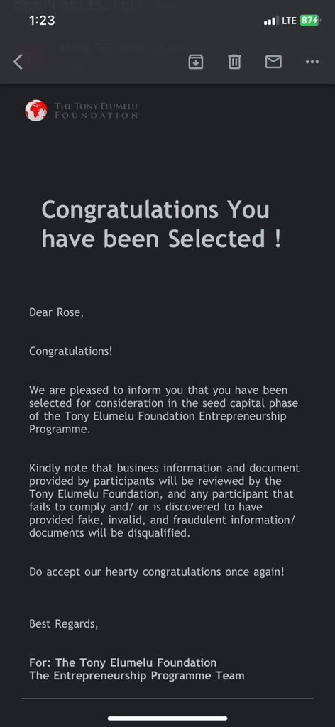 RoszyPeterz's tweet photo. THIS IS THE FIRST OF MANY and I pray not to let y’all down.

#tef #tonyelumelufondation #tefconnect #ceo #businessowner #brandowner #letsbuildtogether #ajourney #2024goodnews #rosedanjuma #roszypeterz #businesstalks #enterpreneurship https://t.co/pCxqcjPK7W